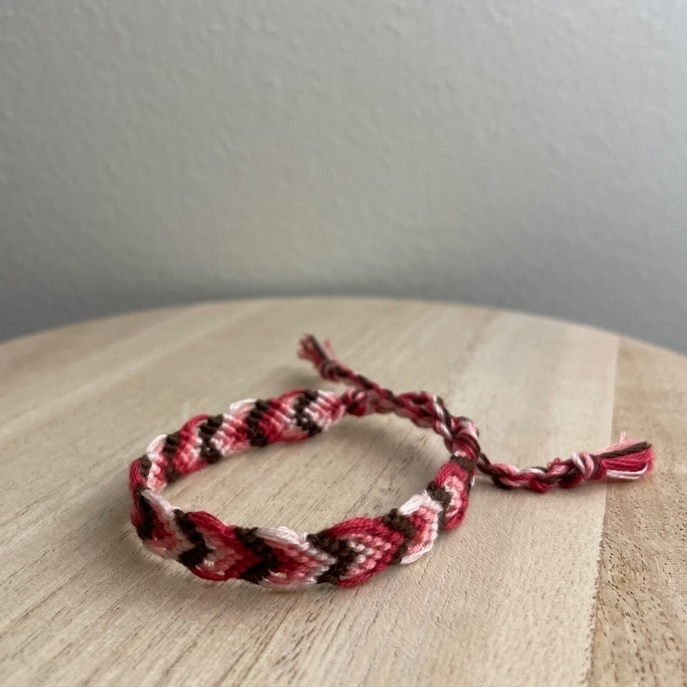 Chocolate Strawberries Woven Bracelet